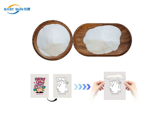 Goede prijs Premium wit TPU DTF-lijmpoeder Superieure elasticiteit 80-170 μm Graangrootte voor DTF-transfers online